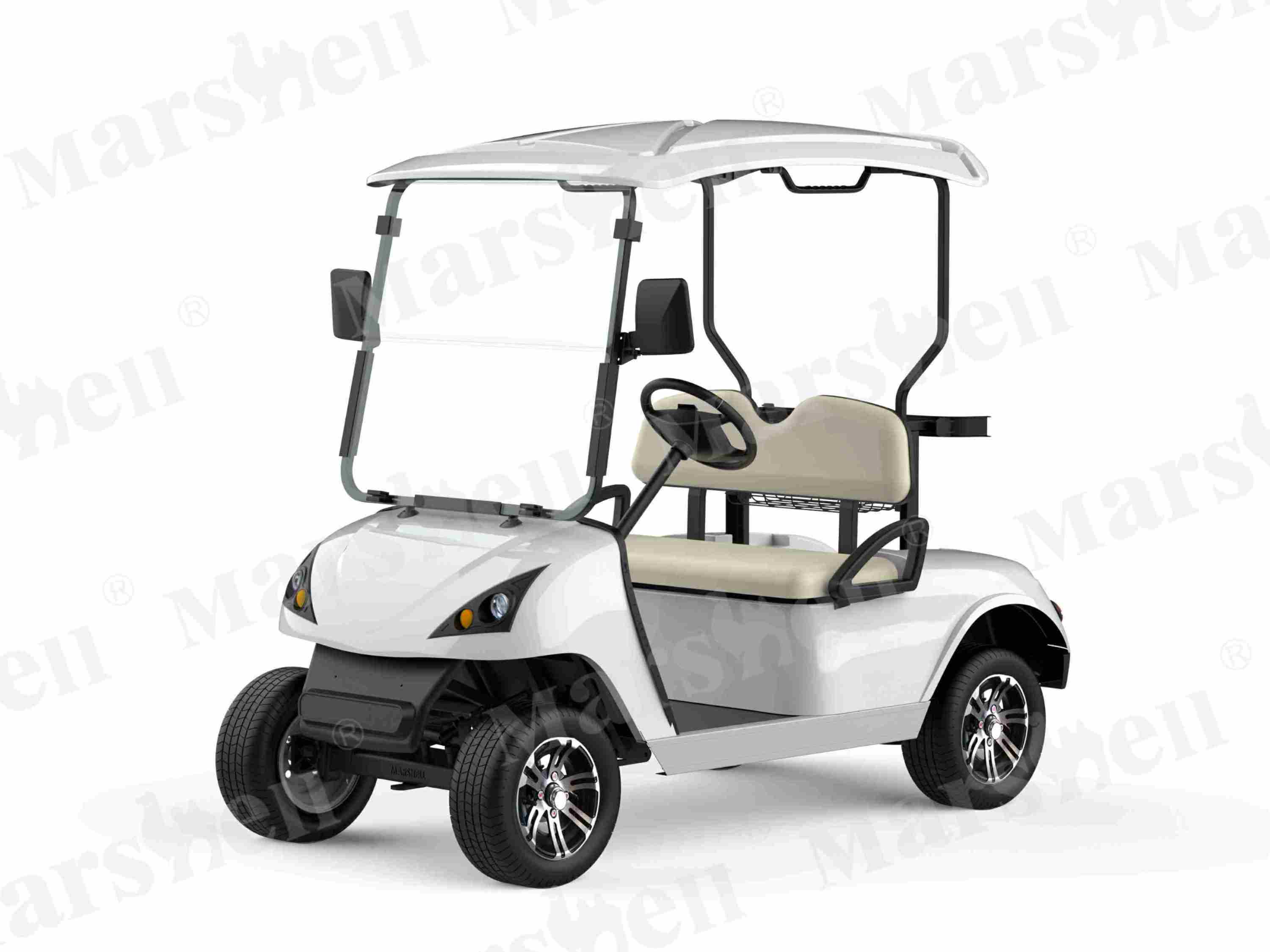 兩座電動(dòng)高爾夫球車(chē)